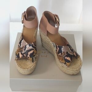 Marc Fisher Espadrilles Snake Pattern Size 6.5